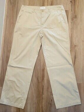 Calvin Klein Men's Cotton Chino Pants Khaki Beige Size 36/32 Preppy Golf